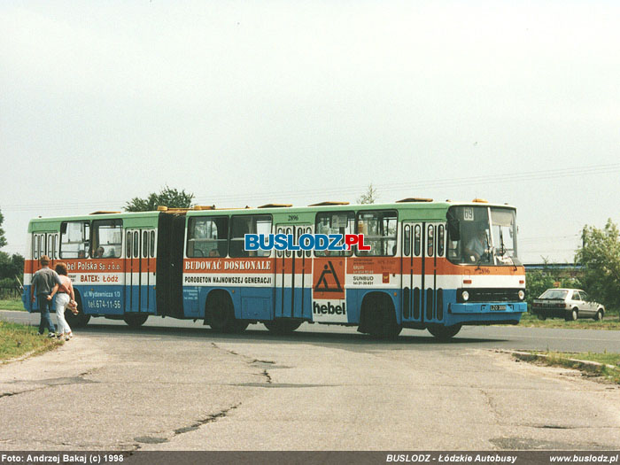 Ikarus 280.26 #2896 [69], 1998r. ul. Maratoska/ Popieuszki. Foto: Andrzej Bakaj(c)